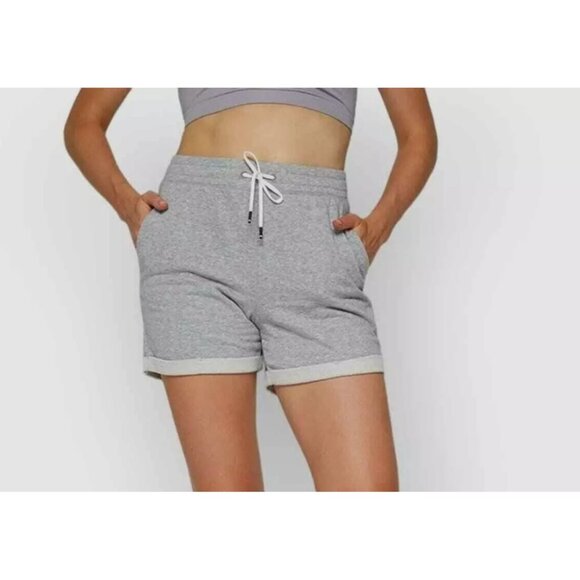 FourLaps Rush Grey Heather French Terry Shorts, Size Small, NWT, MSRP $58 - Picture 1 of 5